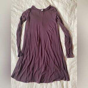 OLD NAVY maroon jersey swing dress